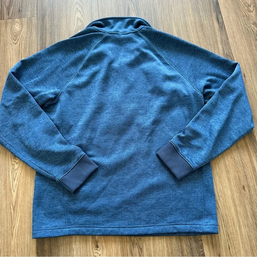 The North Face Mens 1/4‎ Zip Long Sleeve Fleece Pullover Medium Blue Jacket Fall
